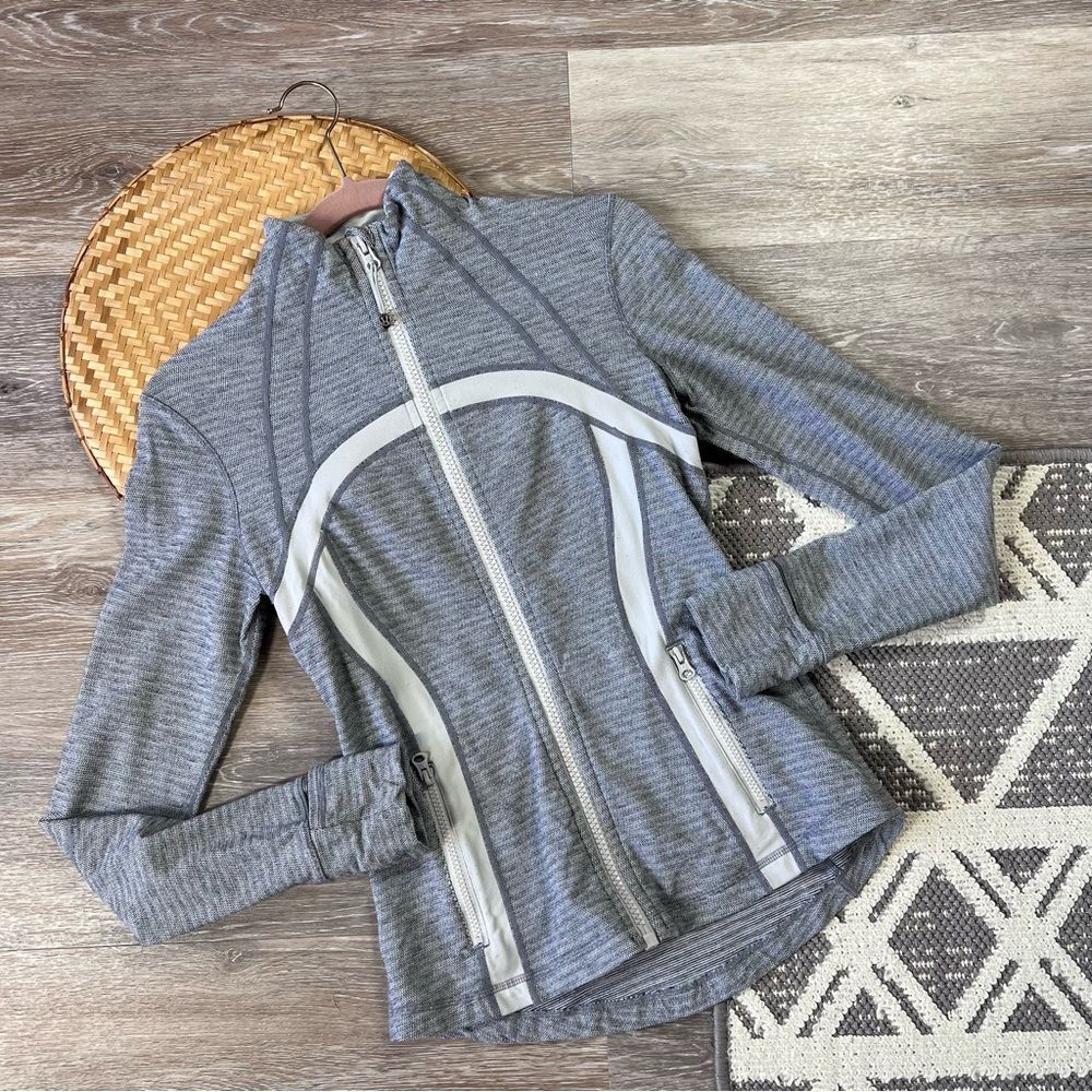 Lululemon define jacket gray herringbone